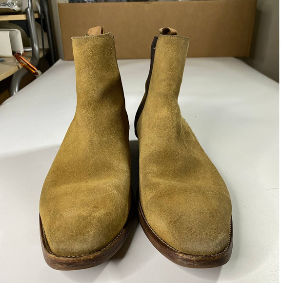 Saint Laurent Chelsea Wyatt Suede Boots Brown Women's 40 (US 9-9.5) - Picture 2 of 9